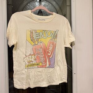 Coca Cola Cream Graphic Tee